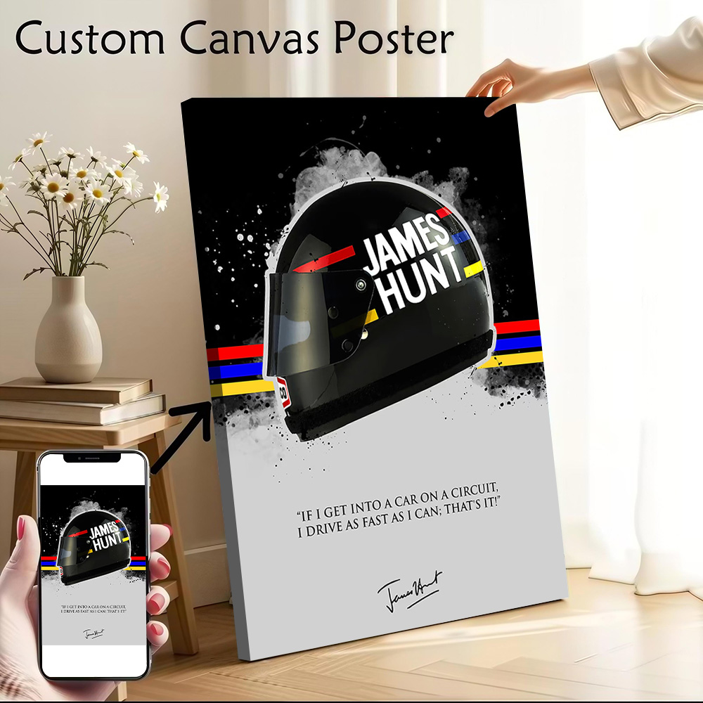 Outdoor Hunting Toys - JAMES HUNT Quote Printed Canvas Wall