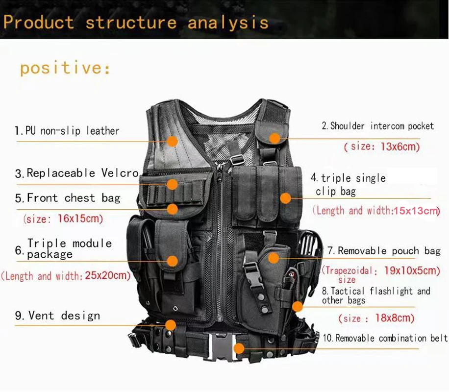 Adjustable Molle Tactical Vest - Outdoor Hunting Fleece review and price