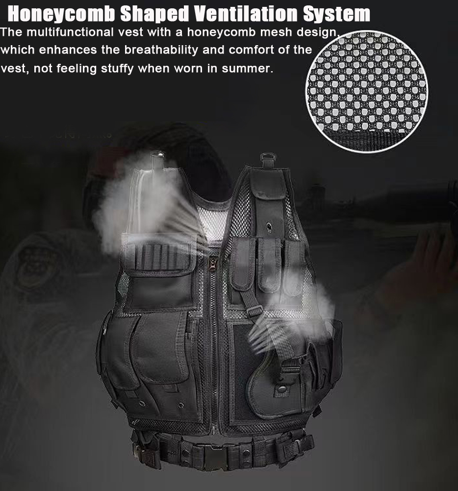 Adjustable Molle Tactical Vest - Outdoor Hunting Fleece review and price