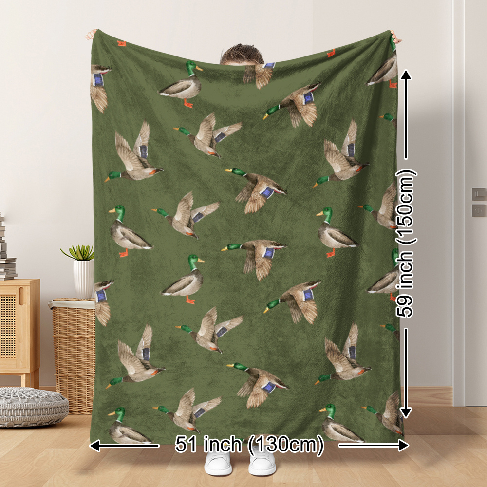 Mallard Duck Fleece Blanket Hu - Outdoor Hunting Gifts review and price