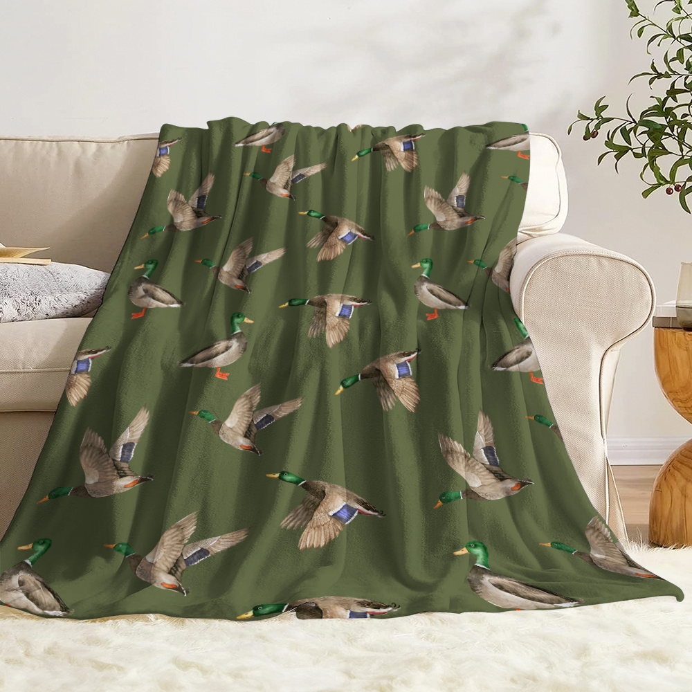 Mallard Duck Fleece Blanket Hu - Outdoor Hunting Gifts review and price
