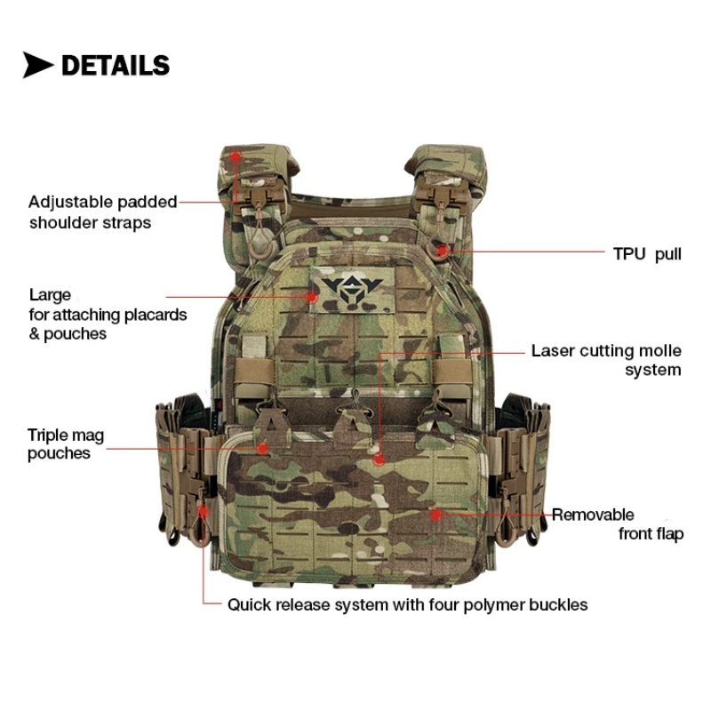 YAKEDA Tactical Vest 6094 Fast - Hunting Outdoor Gear review and price
