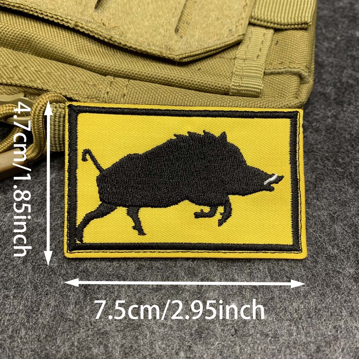 Wild Boar Silhouette Embroider - Outdoor Hunting Pictures review and price