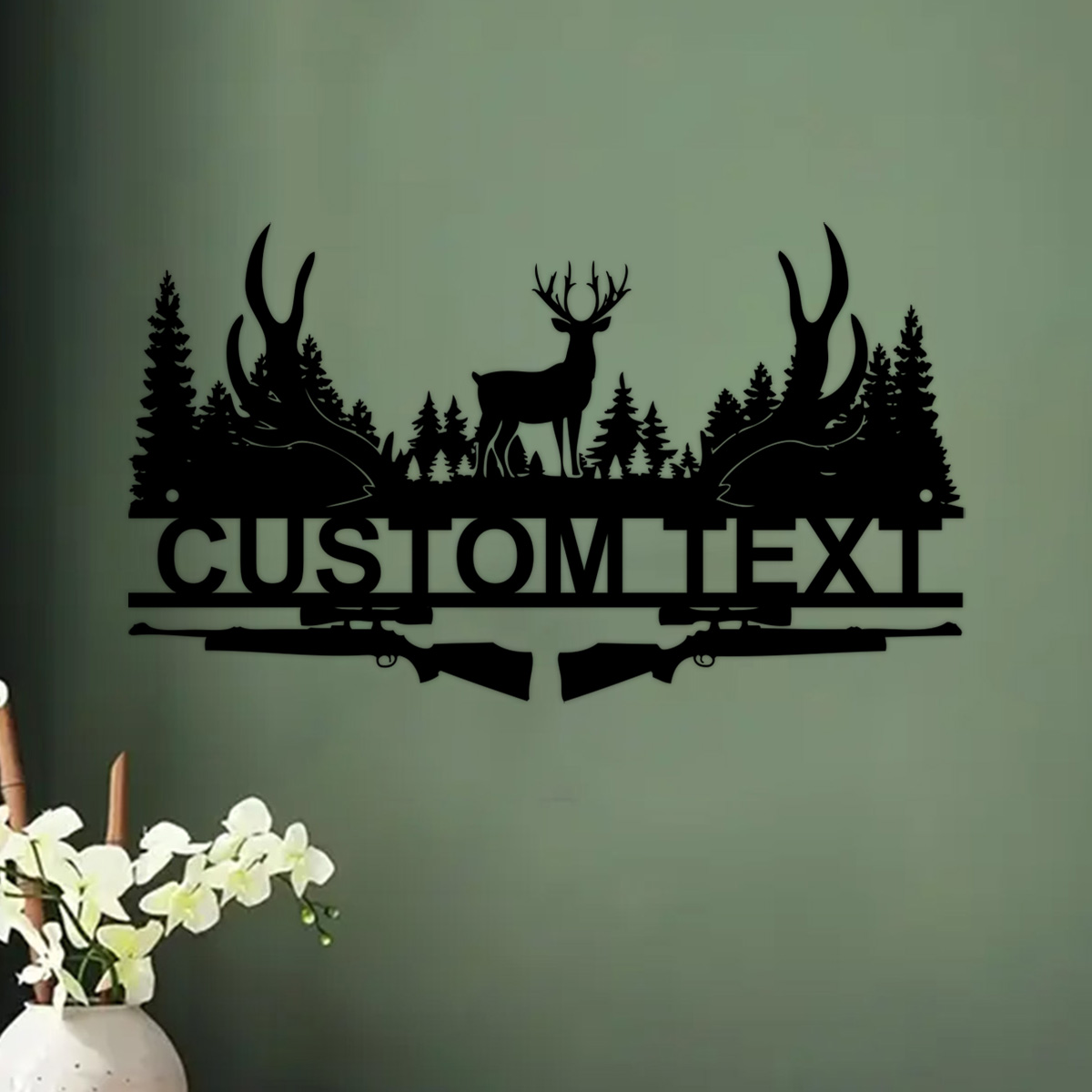 Custom Deer Cabin Metal Sign,  - Outdoor Hunting Gifts review and price