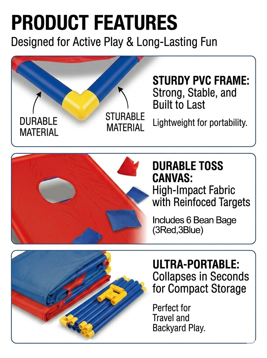Portable Bean Bag Toss Game-In - Outdoor Hunting Toys review and price