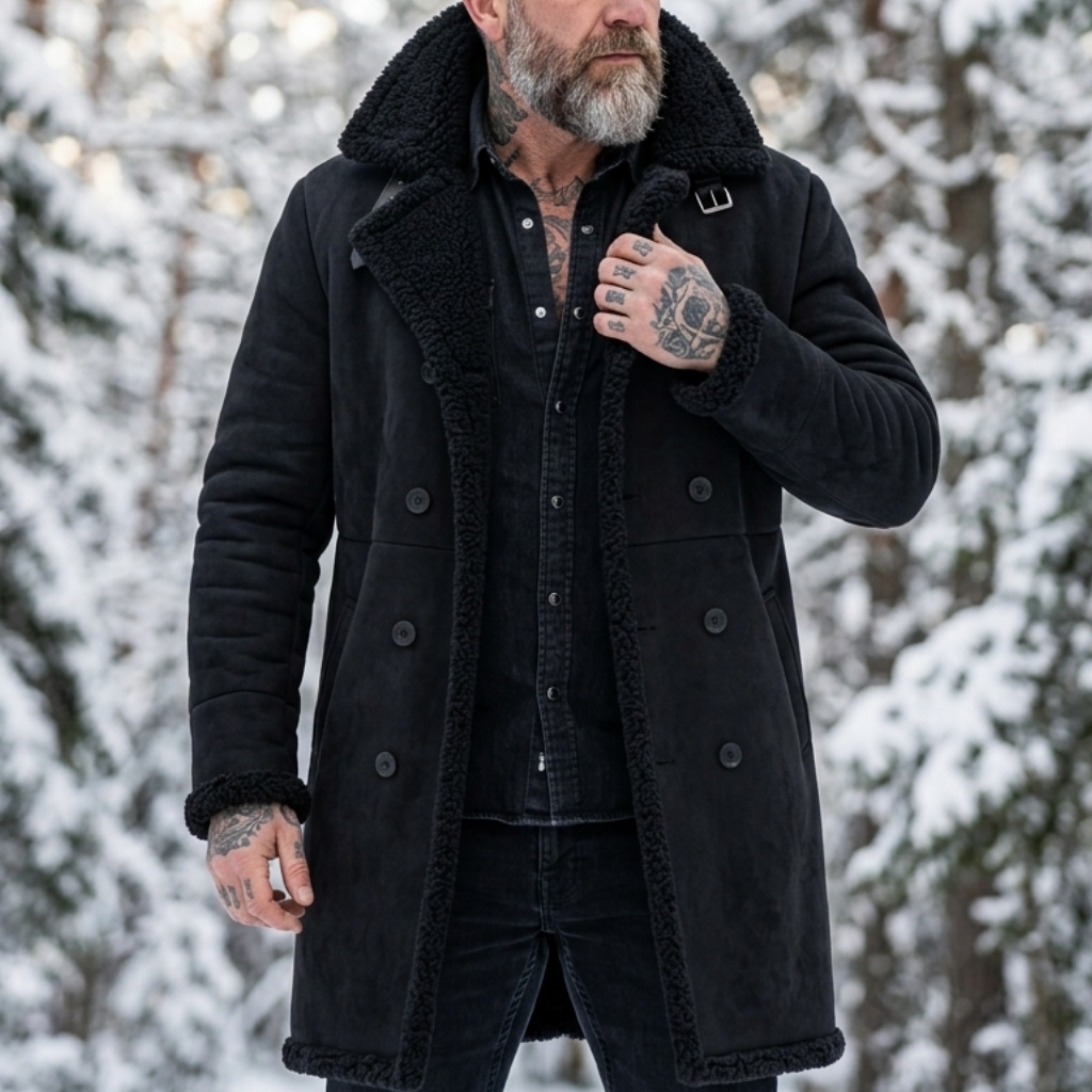 Men's Faux Suede Fur Lined Win - Outdoor Hunting Fleece review and price