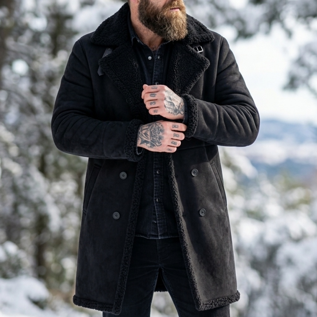 Men's Faux Suede Fur Lined Win - Outdoor Hunting Fleece review and price