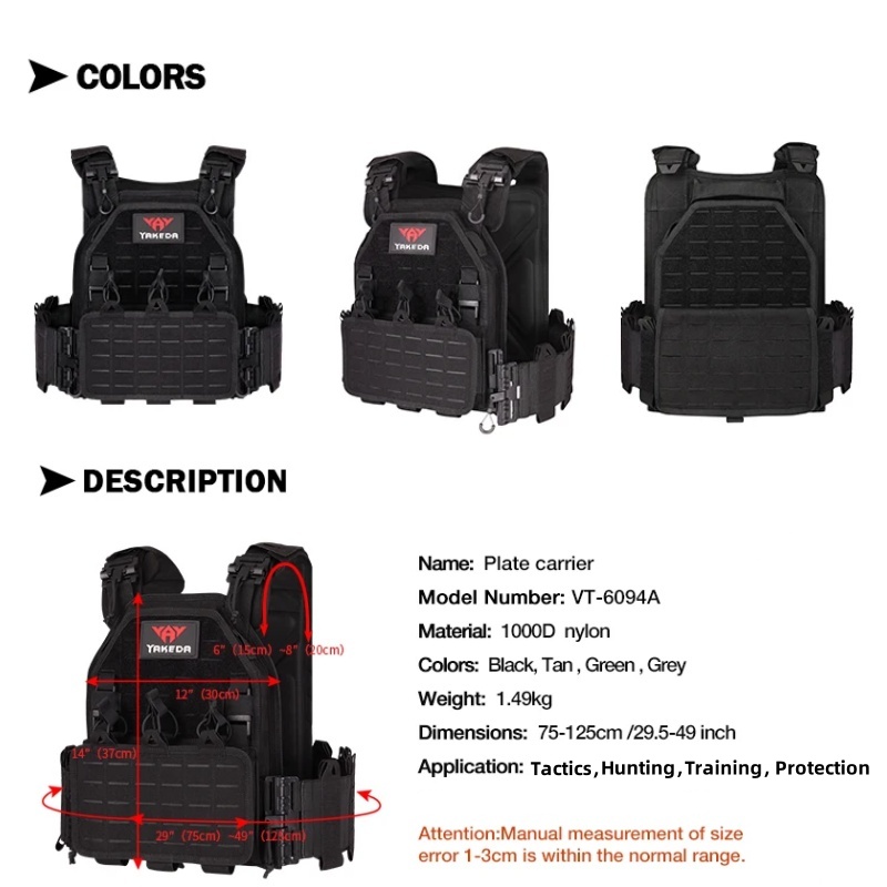 YAKEDA Tactical Vest 6094 Fast - Hunting Outdoor Gear review and price