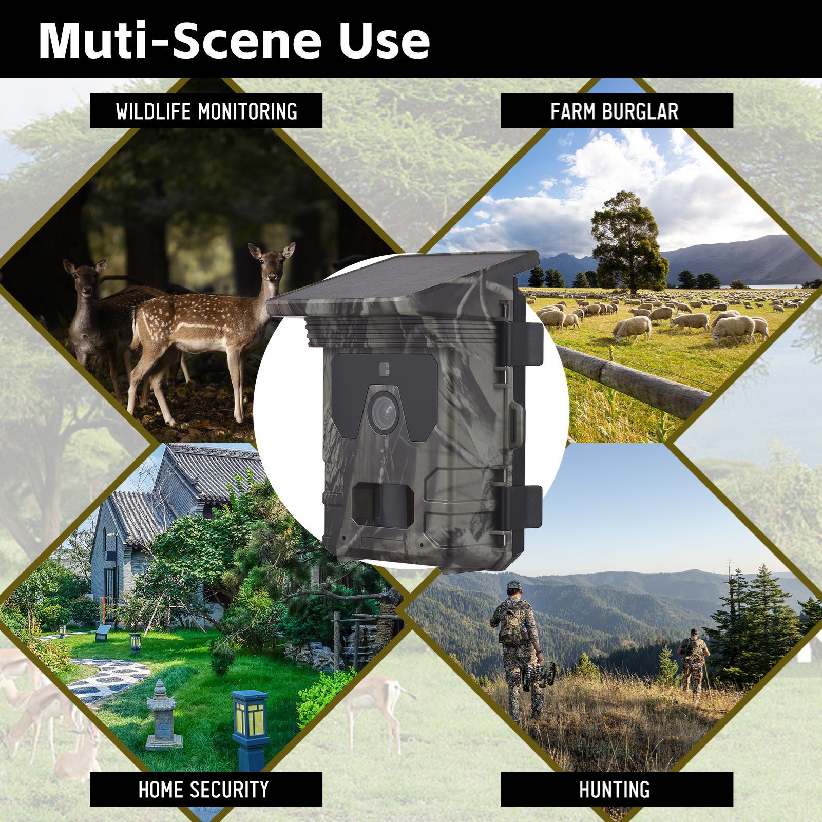 Solar Powered Hunting Camera 4 - Outdoor Hunting Pictures review and price