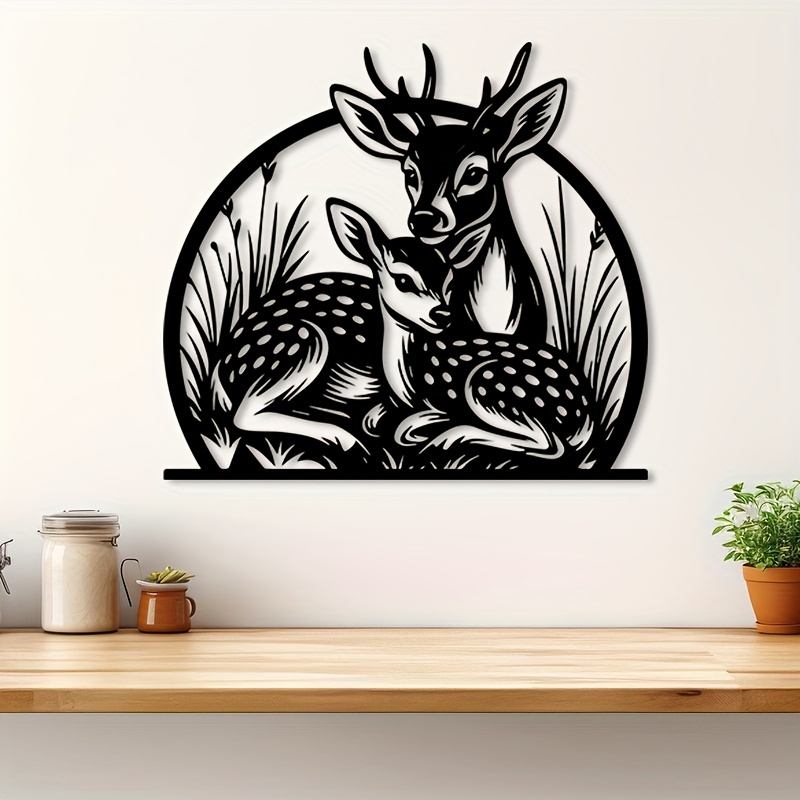 Brand Rustic Iron Deer Wall Ar - Outdoor Hunting Gifts review and price