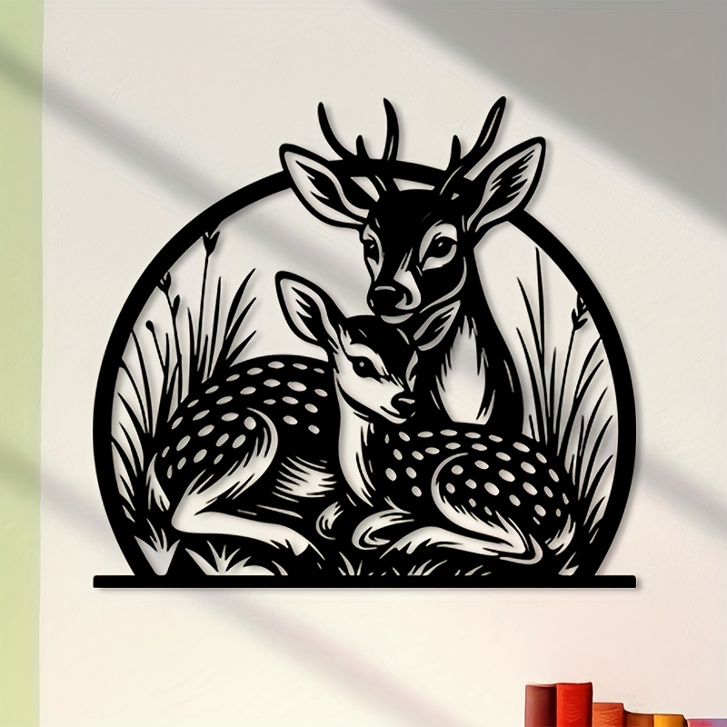 Brand Rustic Iron Deer Wall Ar - Outdoor Hunting Gifts review and price