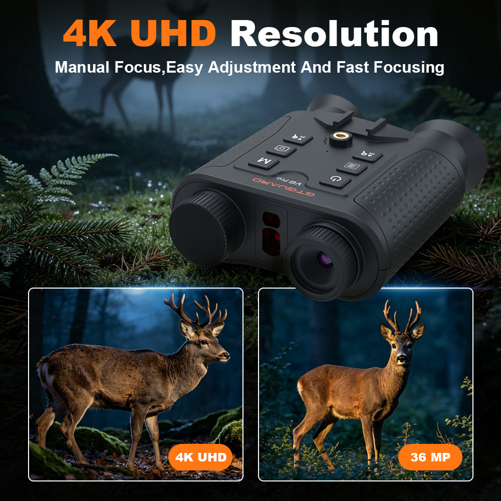 4K Night Vision Binoculars 8X  - Outdoor Hunting Videos review and price